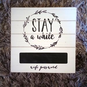 Wifi password Wall or shelf plaque